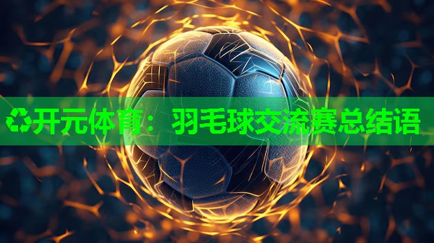 羽毛球交流赛总结语