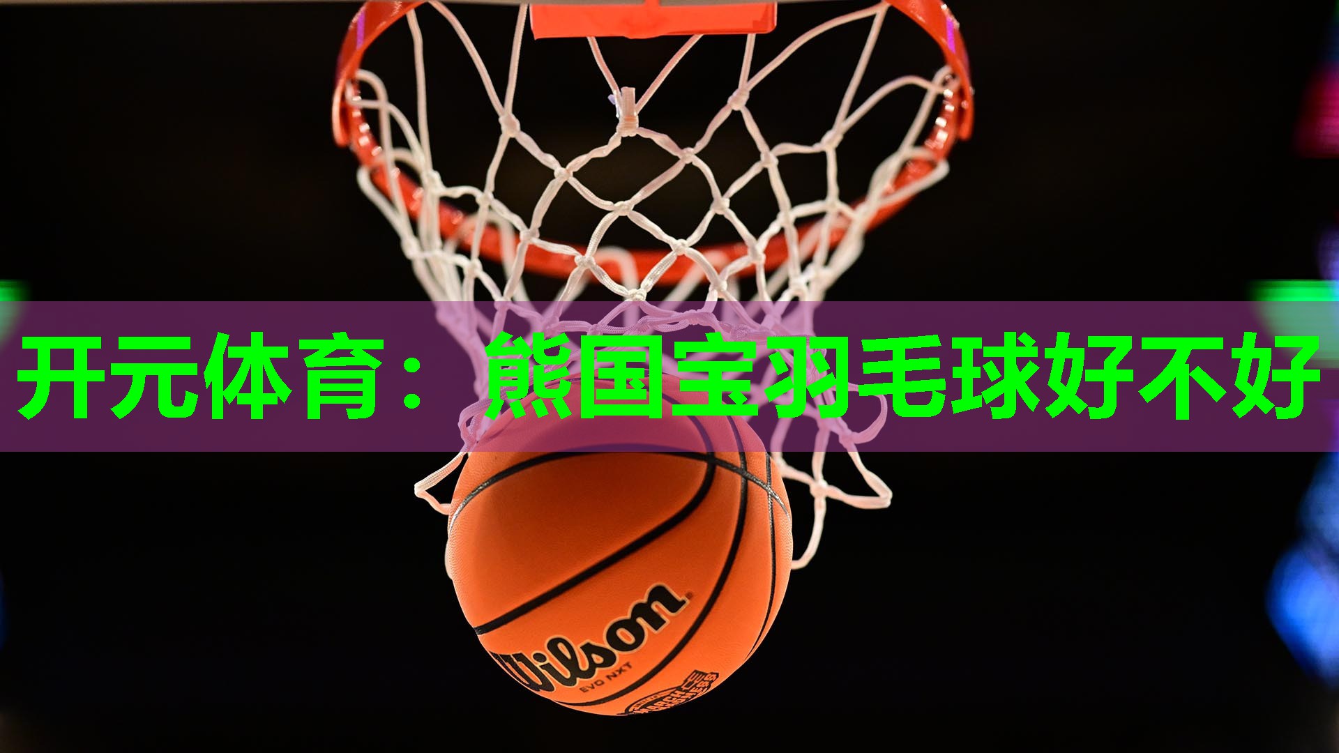熊国宝羽毛球好不好